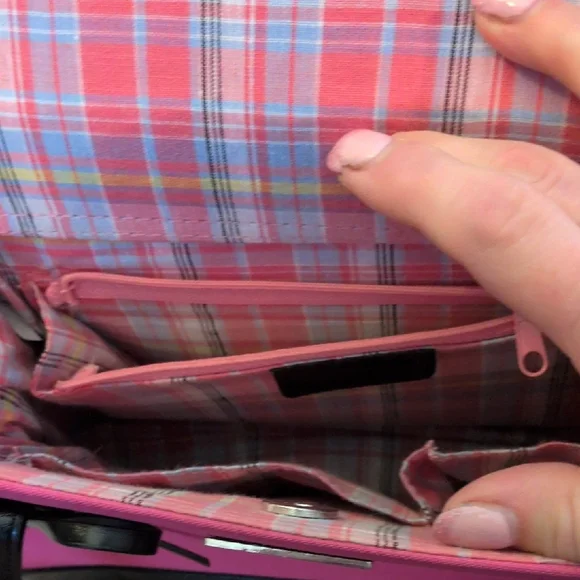 Kate Spade Vibrant Pink Tote with Black Accents - Picture 9 of 13